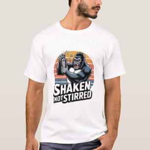 Schütteln Nicht Rühren Gorilla Barkeeper Shirt