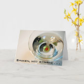 Schütteln, nicht umgerührt. ... Karte (Gelbe Blume)