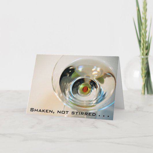 Schütteln, nicht umgerührt. ... Karte (Vorderseite)