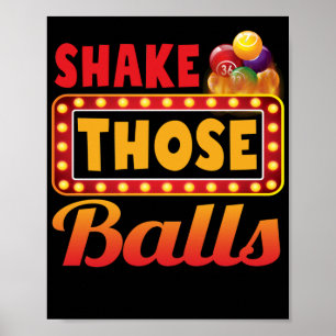 Schütteln Sie diese Balls Bingo Designs Casino Gam Poster