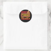 Schütteln Sie diese Balls Bingo Designs Casino Gam Runder Aufkleber (Tasche)