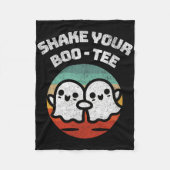 Schütteln Sie Ihr Boo-T-Ghost Retro Halloween-Kost Fleecedecke (Vorderseite)