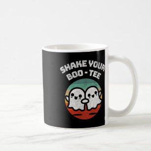 Schütteln Sie Ihr Boo-T-Ghost Retro Halloween-Kost Kaffeetasse