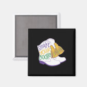 Schütteln Sie Ihre Bootie Mardi Gras Bead Boot Car Magnet (Vorderseite/Rückseite)