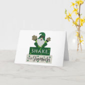 **SCHÜTTELN SIE IHRE KLEEBLÄTTER** CHRISTMAS SPASS KARTE (Gelbe Blume)