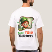 Schütteln Sie Ihre Kleeblätter - Fasching-Fasching T-Shirt (Rückseite)