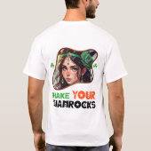 Schütteln Sie Ihre Kleeblätter - Green Glow Dance  T-Shirt (Rückseite)