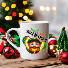 Schütteln Sie Ihre Kleeblätter - Irish Folklore Fe Zweifarbige Tasse