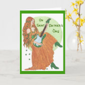 Schütteln Sie Ihre Kleeblätter! Karte (Gelbe Blume)