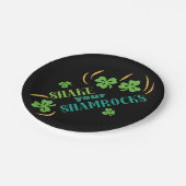 Schütteln Sie Ihre Kleeblätter Pappteller (Schrägansicht)