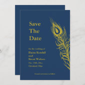 Schütteln Sie Ihre Schwanz Feathers Save the Date (Vorne/Hinten)