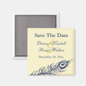 Schütteln Sie Ihre Schwanz Feathers Save the Date Magnet (Vorderseite/Rückseite)