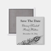 Schütteln Sie Ihre Schwanz Feathers Save the Date Magnet (Vorderseite/Rückseite)