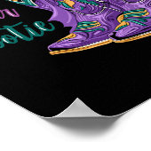 Schütteln Sie Ihren Bootie Mardi Gras Cowboy Boot Poster (Ecke)