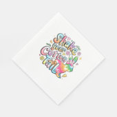 Schütteln Sie Ihren Cotton Schwanz Funny Retro Ost Serviette (Ecke)