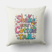 Schütteln Sie Ihren Cotton Schwanz glücklich Oster Kissen (Rückseite)