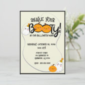 Schütteln Sie Ihren Hintern Halloween-Party Einlad Einladung (Stehend Vorderseite)