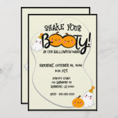 Schütteln Sie Ihren Hintern Halloween-Party Einlad Einladung (Vorne/Hinten)