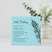 Schütteln Sie Ihren Schwanz Feathday einladen türk Einladung (Stehend Vorderseite)