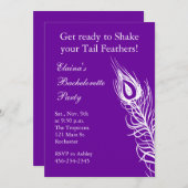 Schütteln Sie Ihren Schwanz Feathers Bachelorette  Einladung (Vorne/Hinten)