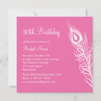 Schütteln Sie Ihren Schwanz Feathers Birthday Invi Einladung