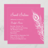 Schütteln Sie Ihren Schwanz Feathers Birthday Invi Einladung (Vorne/Hinten)