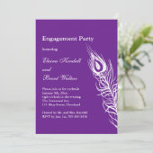 Schütteln Sie Ihren Schwanz Feathers Engagement Pa Einladung (Stehend Vorderseite)