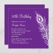 Schütteln Sie Ihren Schwanz Feathers Geburtstag Ei Einladung (Vorne/Hinten)