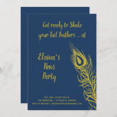 Schütteln Sie Ihren Schwanz Feathers Hens Party ge Einladung (Vorne/Hinten)