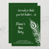 Schütteln Sie Ihren Schwanz Feathers Hens Party Sm Einladung (Vorne/Hinten)