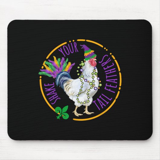 Schütteln Sie Ihren Schwanz Feathers Niedlich Chic Mousepad (Vorne)