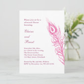 Schütteln Sie Ihren Schwanz Feathers Probe Abendes Einladung (Stehend Vorderseite)