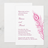 Schütteln Sie Ihren Schwanz Feathers Probe Abendes Einladung (Vorne/Hinten)