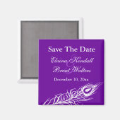 Schütteln Sie Ihren Schwanz Feathers Save the Date Magnet (Vorderseite/Rückseite)