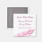 Schütteln Sie Ihren Schwanz Feathers Save the Date Magnet (Vorderseite/Rückseite)