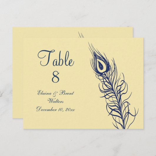 Schütteln Sie Ihren Schwanz Feathers Tischnummer ( (Vorne/Hinten)