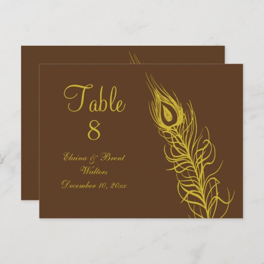 Schütteln Sie Ihren Schwanz Feathers Tischnummer ( (Vorne/Hinten)