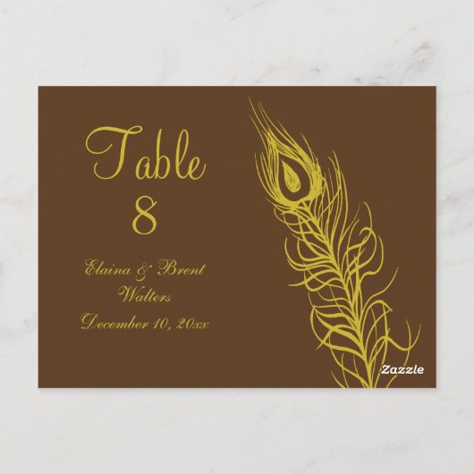 Schütteln Sie Ihren Schwanz Feathers Tischnummer ( (Rückseite)