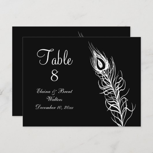 Schütteln Sie Ihren Schwanz Feathers Tischnummer ( (Vorne/Hinten)