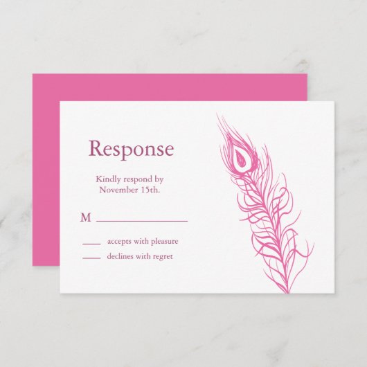 Schütteln Sie Ihren Schwanz Feathers UAWG 1 (Fuchs RSVP Karte (Vorne/Hinten)