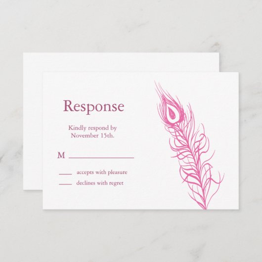 Schütteln Sie Ihren Schwanz Feathers UAWG 2 (Fuchs RSVP Karte (Vorne/Hinten)