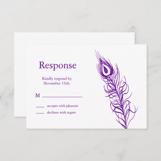 Schütteln Sie Ihren Schwanz Feathers UAWG 2 RSVP Karte (Vorne/Hinten)