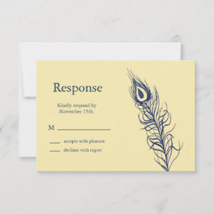 Schütteln Sie Ihren Schwanz Feathers UAWG (gelb) RSVP Karte