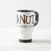Schütteln Sie mich nicht vor dem Kaffee Doughnut. Reisebecher (VorderseiteRechts)