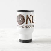 Schütteln Sie mich nicht vor dem Kaffee Doughnut. Reisebecher (Mittel)