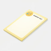 Schüttelstelle Post-it Klebezettel (angewinkelt)