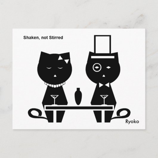 Schüttelt, nicht gestört Postkarte (Vorderseite)