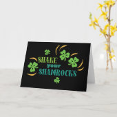 Schüttle deine Shamrocks Karte (Gelbe Blume)