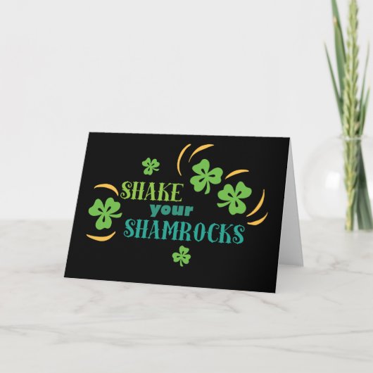 Schüttle deine Shamrocks Karte (Vorderseite)