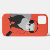 Schutz Big Headphones Funny Music Lover Ferret Case-Mate iPhone Hülle (Rückseite (Horizontal))